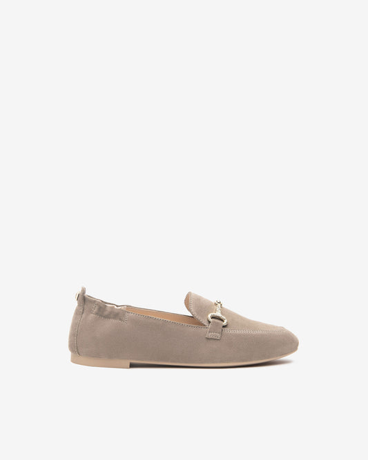 Damen-Loafer aus Wildleder in Beige von NeroGiardini