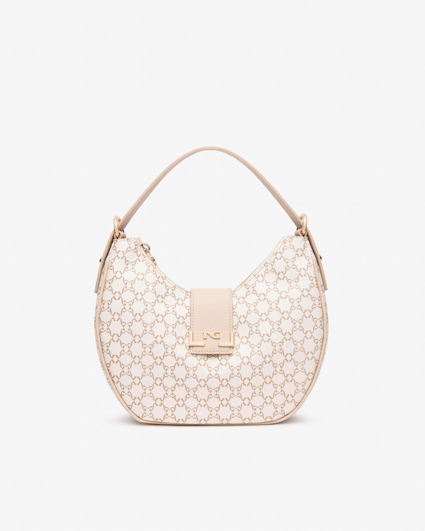 Diese elegante Hobo-Tasche von NeroGiardini ist der ideale Mix aus italienischer Handwerkskunst und modernem Design. Gefertigt aus strapazierfähigem technischem Gewebe und ausgestattet mit einem Reißverschluss, überzeugt sie durch praktische Form, weiche Linien und stilvolle Zurückhaltung.